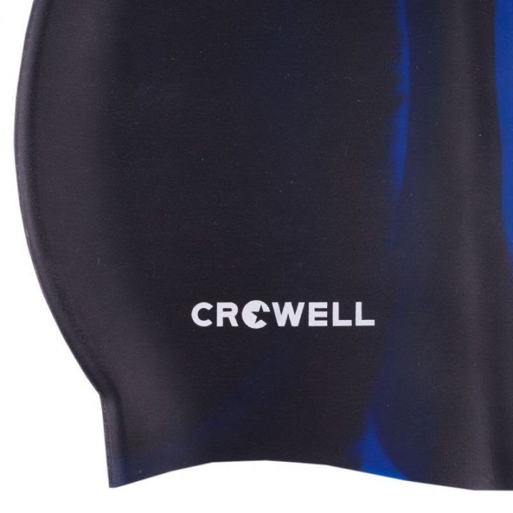 Elastinga plaukimo kepuraitė Crowell Multi-Flame-11, juoda ir mėlyna