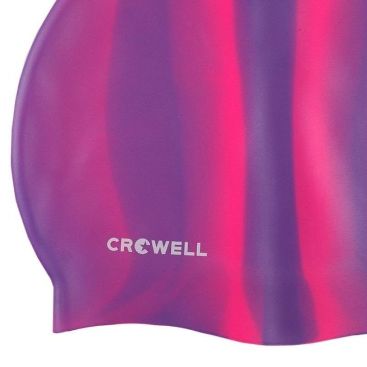 Plaukimo kepuraitė Crowell Multi-Flame, violetinė ir rožinė