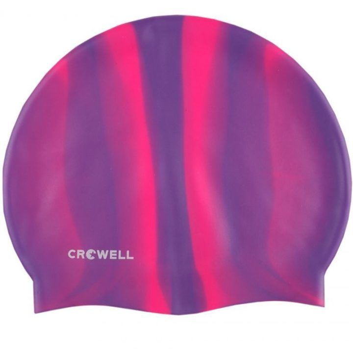 Plaukimo kepuraitė Crowell Multi-Flame, violetinė ir rožinė