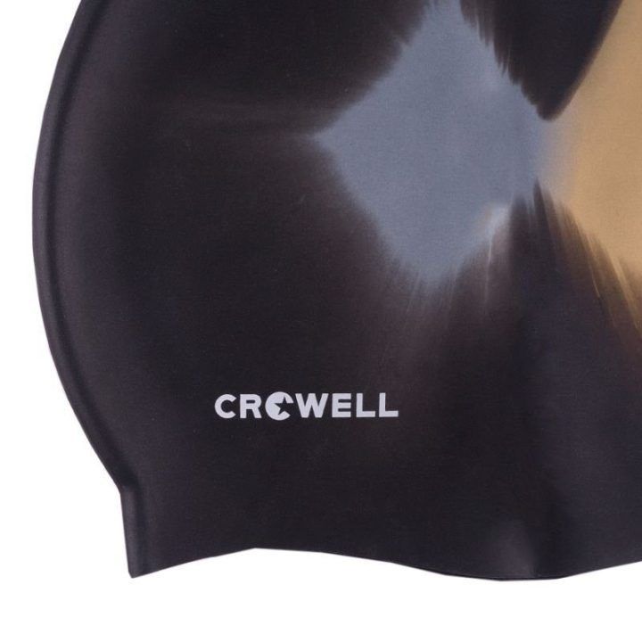 Plaukimo kepuraitė iš silikono Crowell Multi-Flame-08, juoda