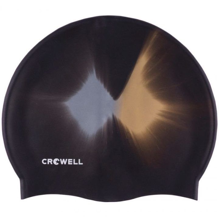 Plaukimo kepuraitė iš silikono Crowell Multi-Flame-08, juoda