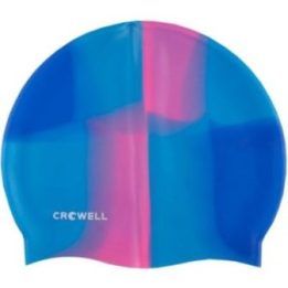 Plaukimo kepuraitė Crowell Multi-Flame-09, mėlyna ir rožinė