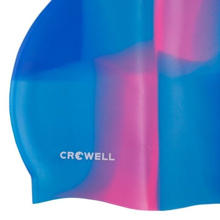 Plaukimo kepuraitė Crowell Multi-Flame-09, mėlyna ir rožinė