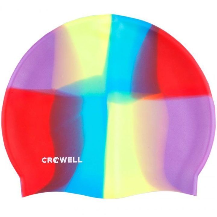 Silikoninė plaukimo kepuraitė Crowell Multi-Flame-10, įvairiaspalvė