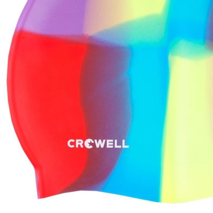 Silikoninė plaukimo kepuraitė Crowell Multi-Flame-10, įvairiaspalvė