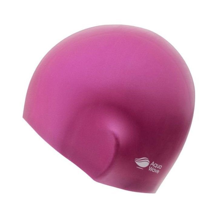 Silikoninė plaukimo kepuraitė Aquawave Racecap 3D, violetinė