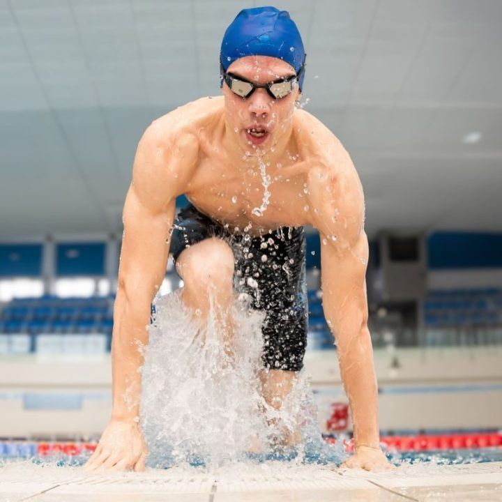 Plaukimo kepuraitė Aquawave Racecap 3D, mėlyna