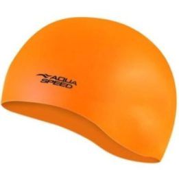 Silikoninė plaukimo kepuraitė Aqua-Speed Mono, oranžinė