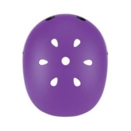 Vaikiškas šalmas su galiniu LED žibintu Globber, violetinis