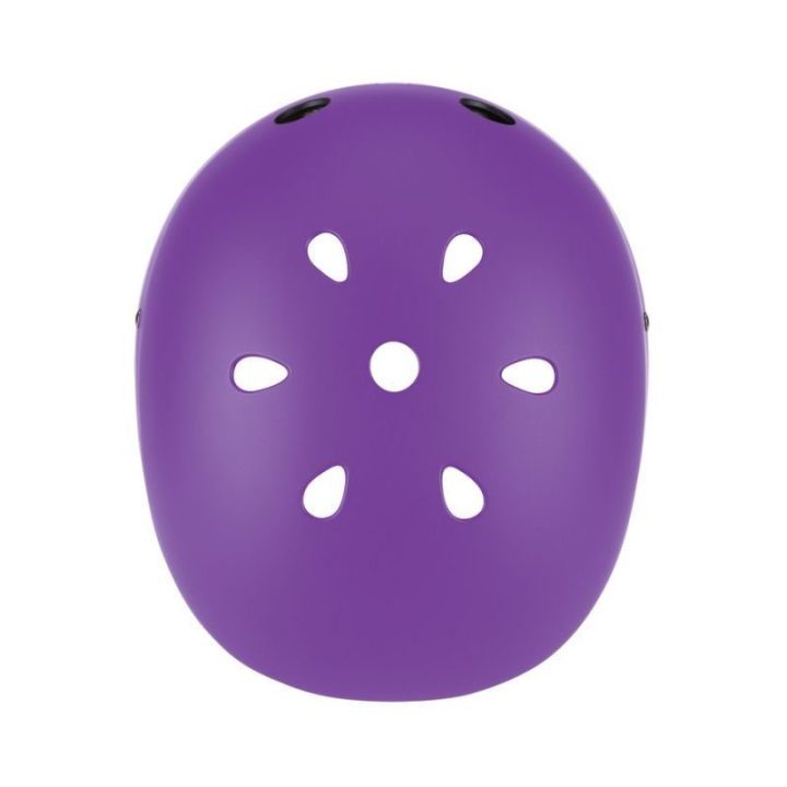 Vaikiškas šalmas su galiniu LED žibintu Globber, violetinis