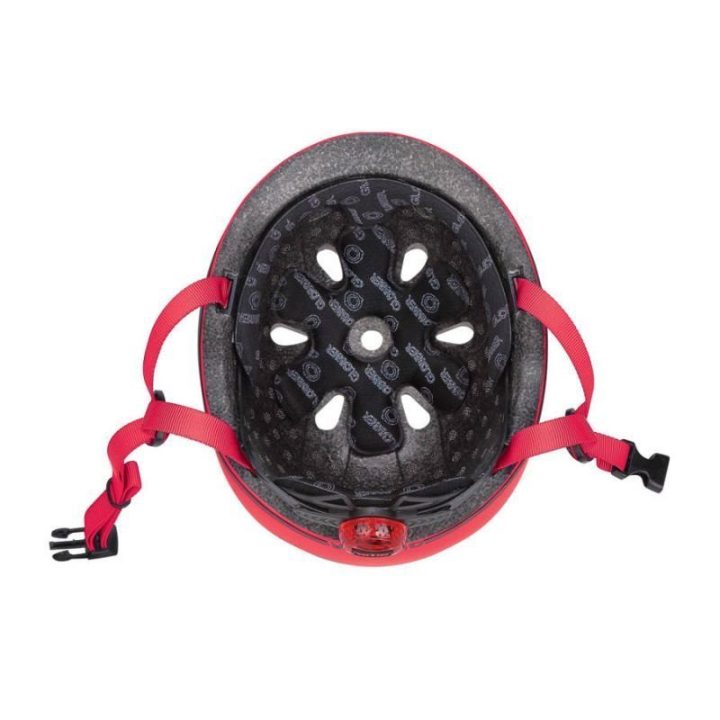 Vaikiškas dviračio šalmas Globber New Red, 45–51 cm, raudonas