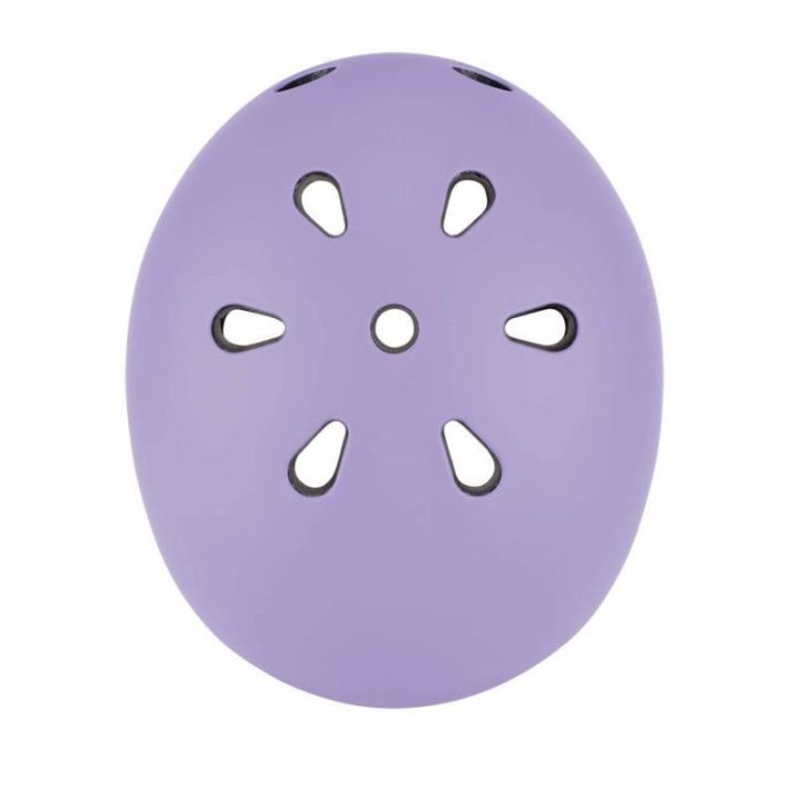 Vaikiškas šalmas su LED lempute Globber, levandų