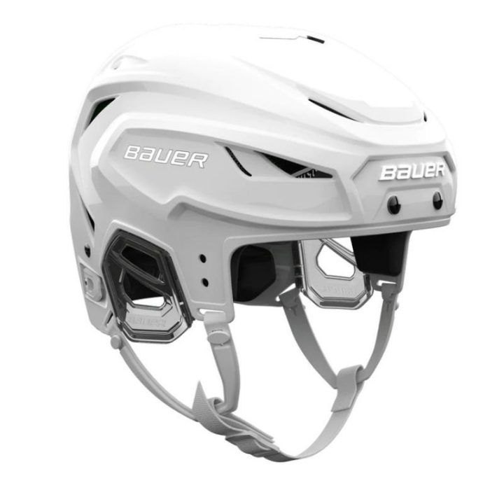 Ledo ritulio šalmas Bauer Hyperlite 2, baltos ir juodos spalvos