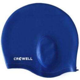 Unisex plaukimo kepuraitė su ausų kišenėlėmis Crowell Bora, mėlyna