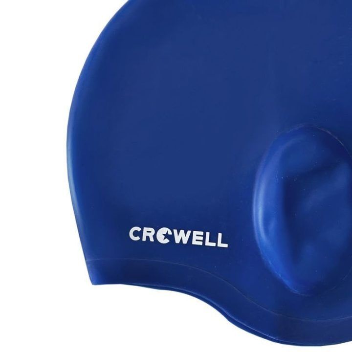 Unisex plaukimo kepuraitė su ausų kišenėlėmis Crowell Bora, mėlyna