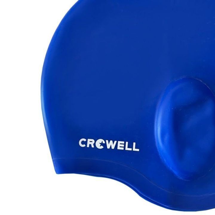 Unisex plaukimo kepuraitė su ausų kišenėlėmis Crowell Bora, mėlyna