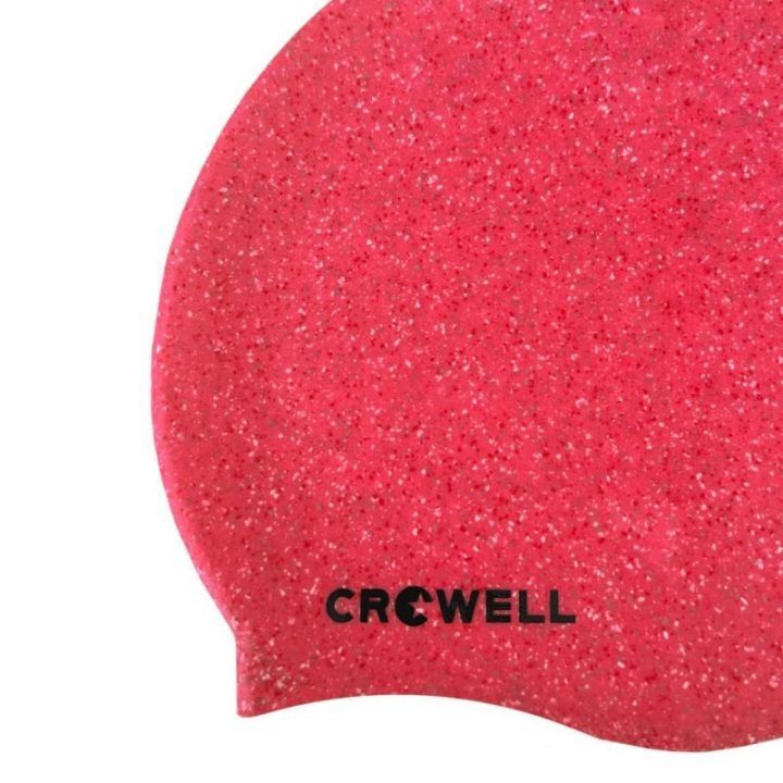 Moteriška elastinga plaukimo kepuraitė Crowell Recycling Pearl, rožinė