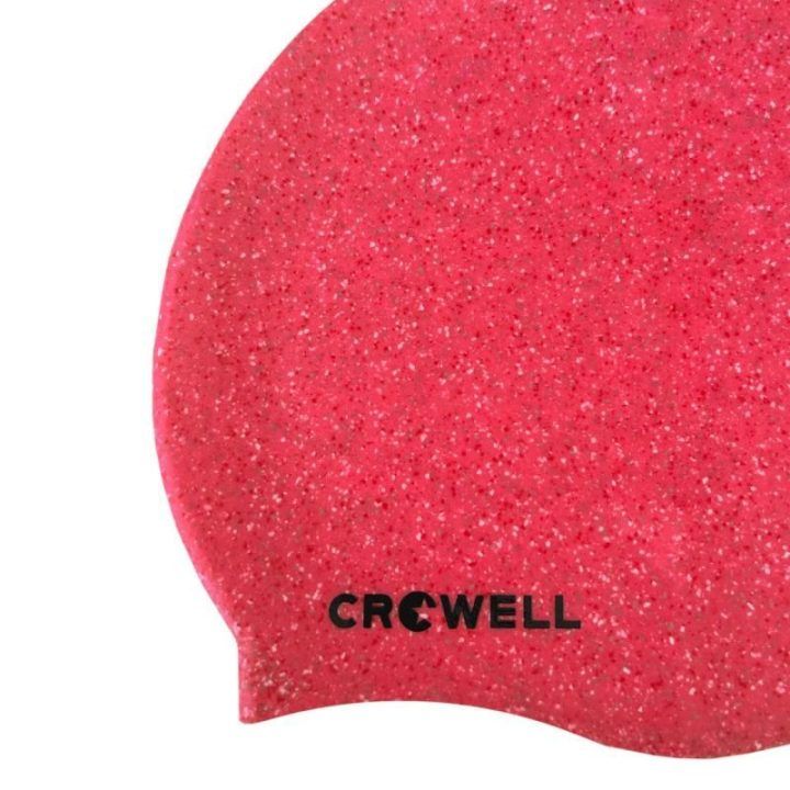 Moteriška elastinga plaukimo kepuraitė Crowell Recycling Pearl, rožinė