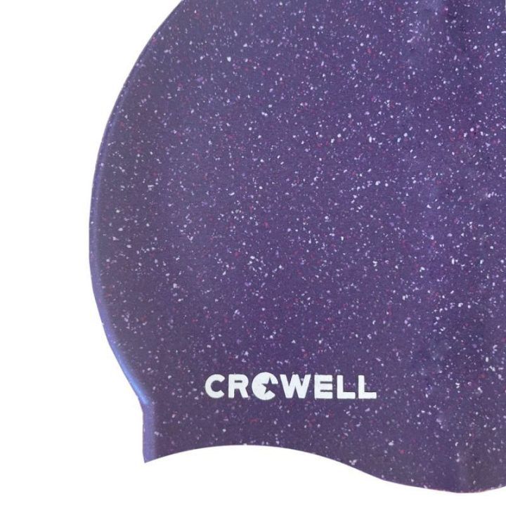 Silikoninė plaukimo kepuraitė Crowell Recycling Pearl, violetinė