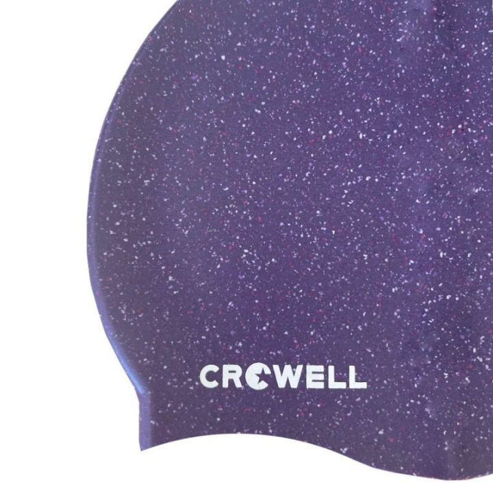 Silikoninė plaukimo kepuraitė Crowell Recycling Pearl, violetinė