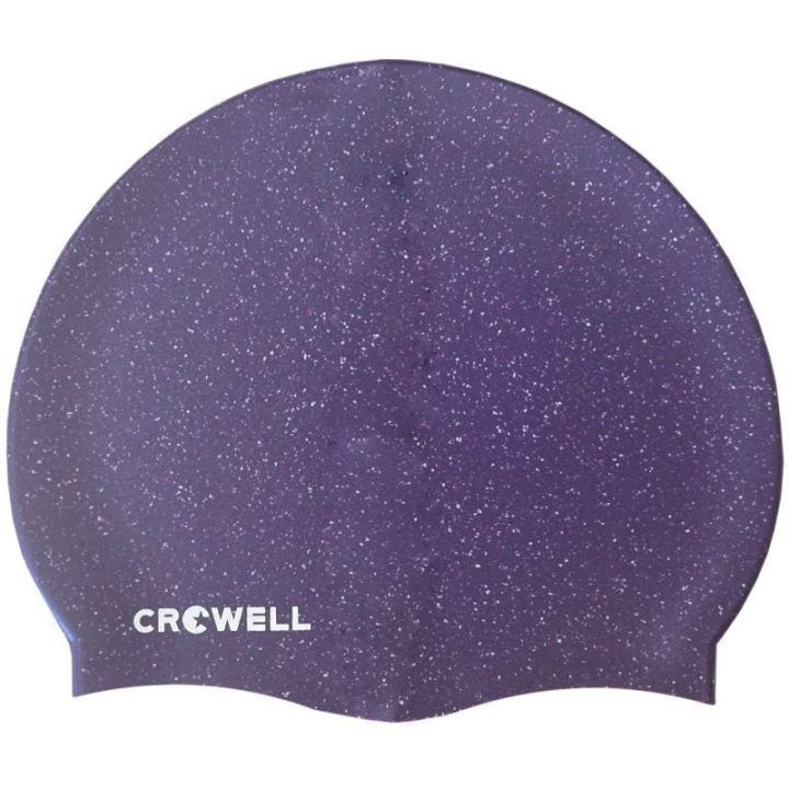 Silikoninė plaukimo kepuraitė Crowell Recycling Pearl, violetinė
