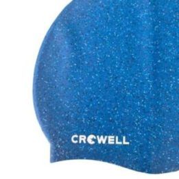 Uniseks silikoninė plaukimo kepuraitė Crowell Recycling Pearl, mėlyna