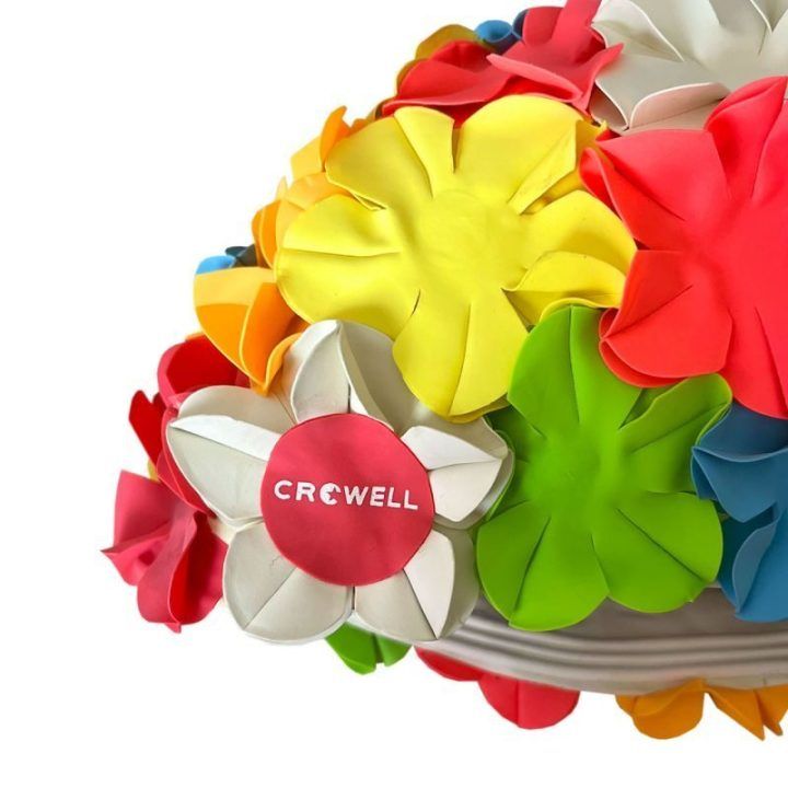 Plaukimo kepuraitė Crowell Recycling Pearl, šviesiai mėlyna