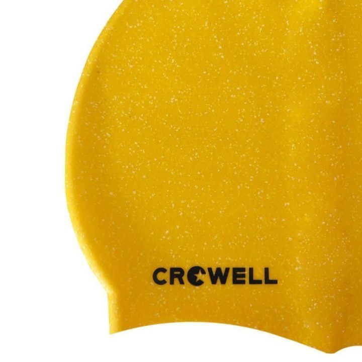 Silikoninė plaukimo kepuraitė Crowell Recycling Pearl, geltona