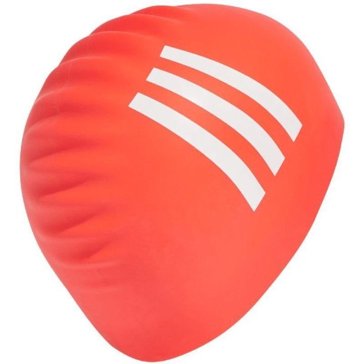 Plaukimo kepuraitė adidas 3-Stripes, oranžinė