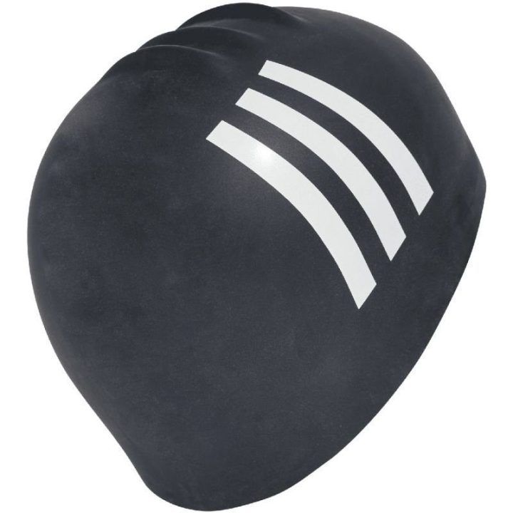 Plaukimo kepuraitė adidas 3-Stripes, juoda