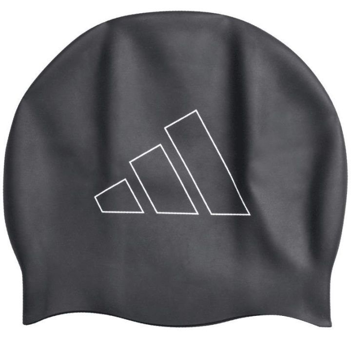 Uniseks plaukimo kepuraitė adidas Logo Swim, juoda