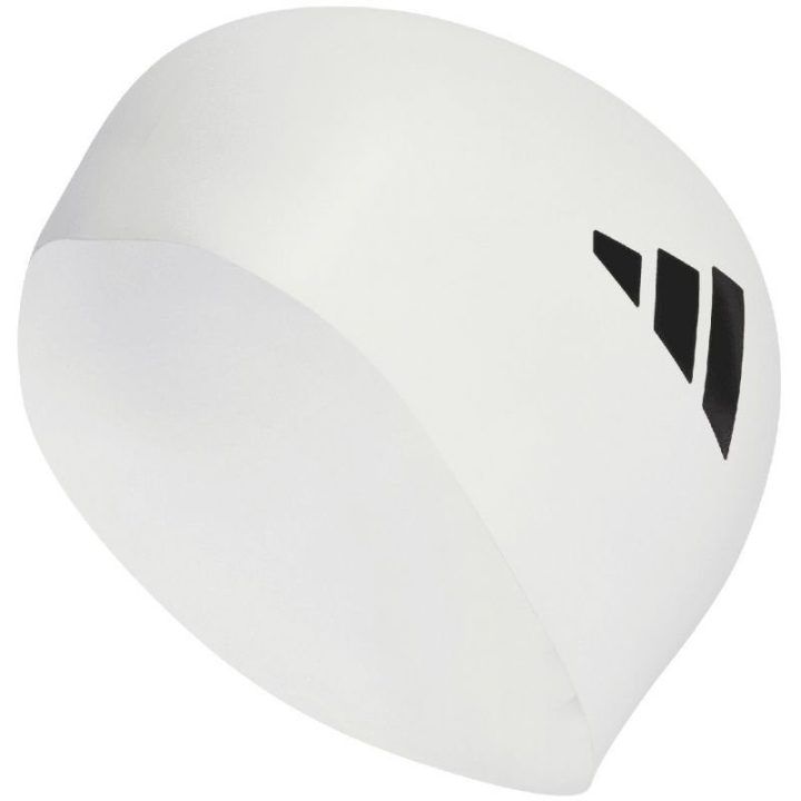 Plaukimo kepuraitė adidas 3-Stripes, balta