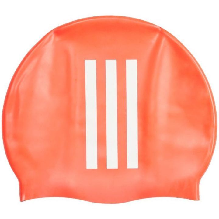 Vaikiška plaukimo kepuraitė adidas 3-Stripes, oranžinė