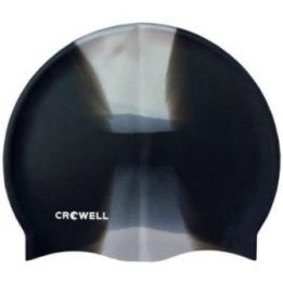 Elastinga plaukimo kepuraitė Crowell Multi Flame, juoda
