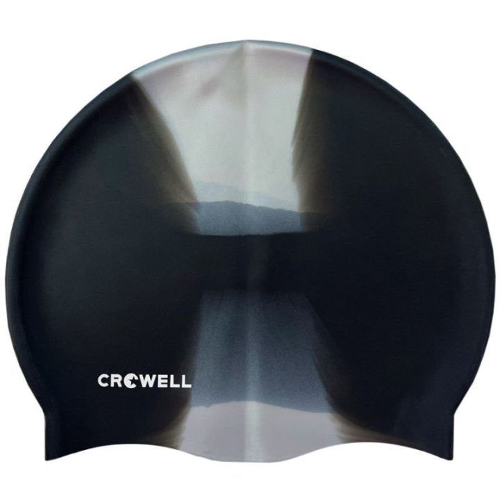 Elastinga plaukimo kepuraitė Crowell Multi Flame, juoda