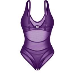 Moteriška glaustinukė su užsegimu nugaroje Obsessive, violetinė