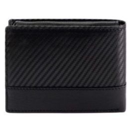 Vyriška natūralios odos piniginė Pierre Cardin, 12 × 9,5 cm, juoda