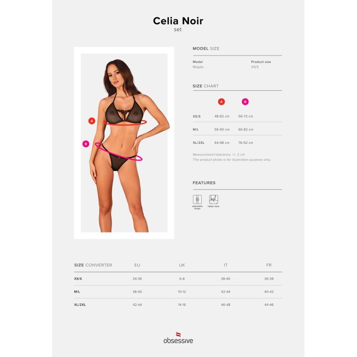 2 dalių rinkinys Celia Noir