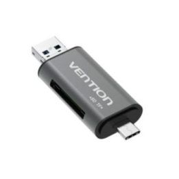 SD / microSD kortelių skaitytuvas USB 3.0 Vention, pilkas