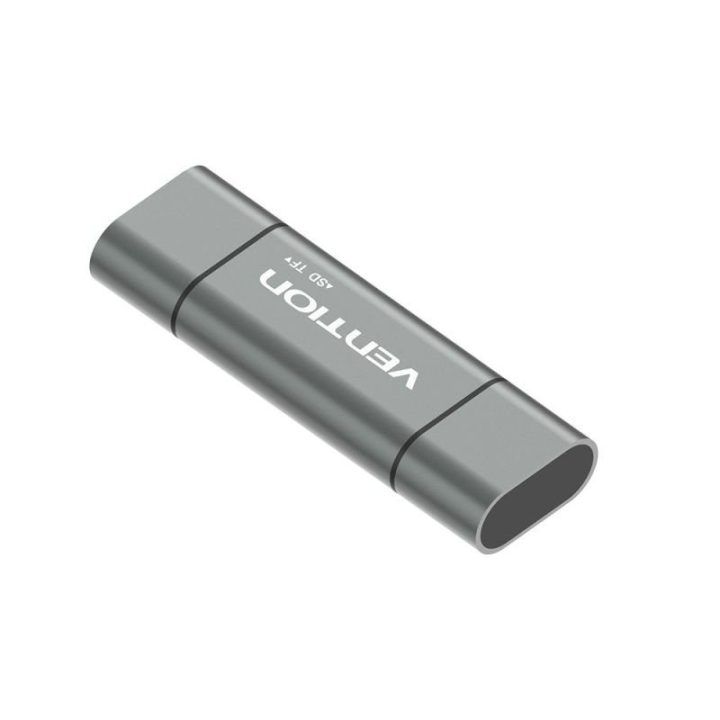 SD / microSD kortelių skaitytuvas USB 3.0 Vention, pilkas