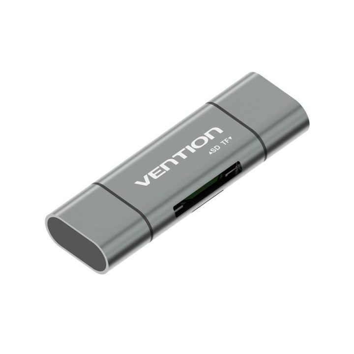 SD / microSD kortelių skaitytuvas USB 3.0 Vention, pilkas