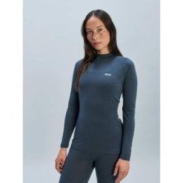 Moteriški dviratininkų marškinėliai POC Layer Merino, pilki