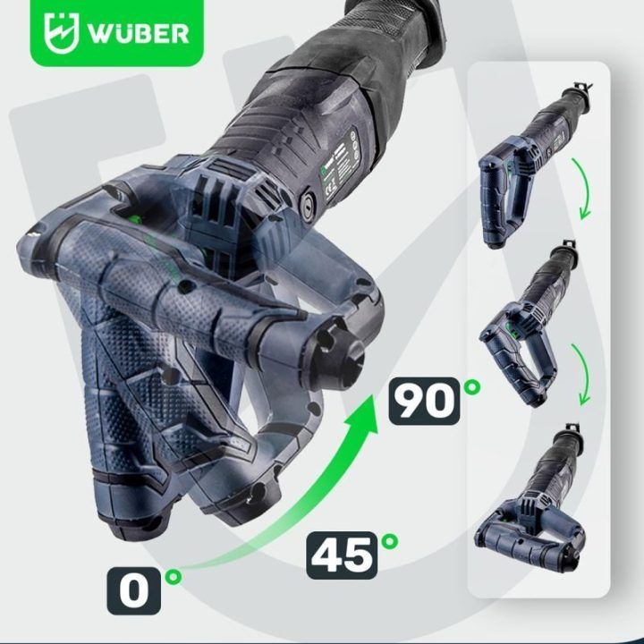 Kardinis pjūklas Wuber W17530, 1700 W, juodas ir mėlynas