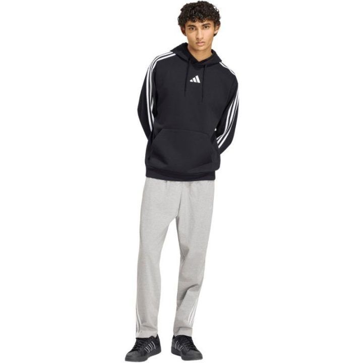 Vyriškos medvilninės kelnės adidas Essentials 3-Stripes, pilkos