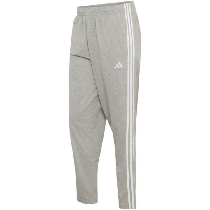 Vyriškos medvilninės kelnės adidas Essentials 3-Stripes, pilkos