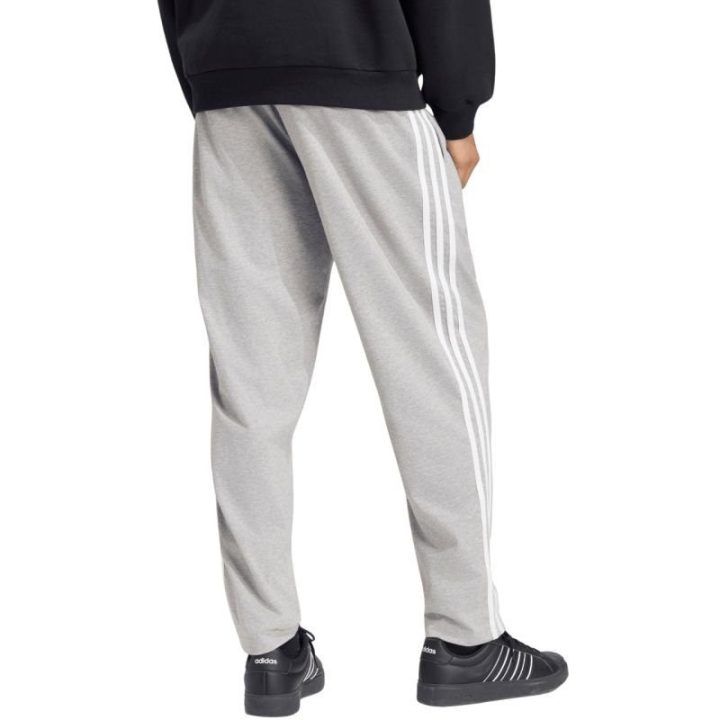 Vyriškos medvilninės kelnės adidas Essentials 3-Stripes, pilkos