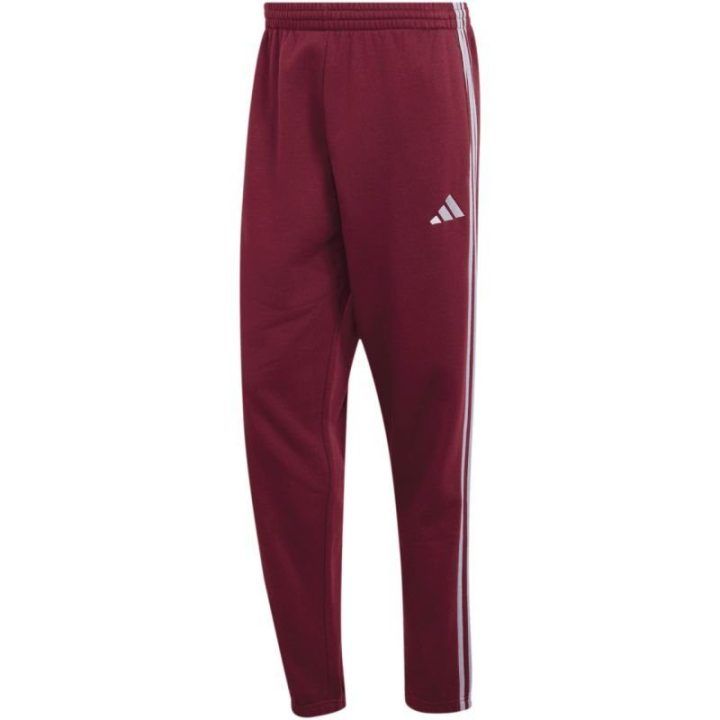 Vyriškos pašiltintos kelnės adidas Essentials 3-Stripes, bordo