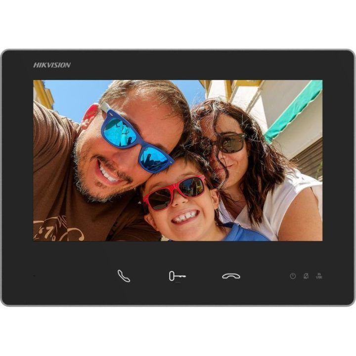Vaizdo telefonspynė Hikvision DS-KH7300EY-WTE2, 7 colių, juoda