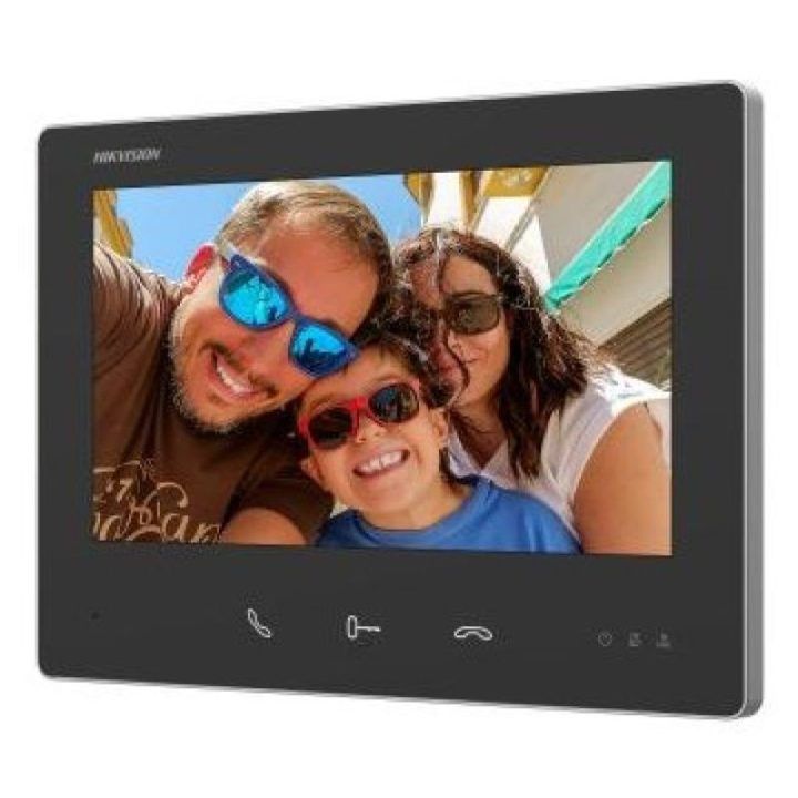 Vaizdo telefonspynė Hikvision DS-KH7300EY-WTE2, 7 colių, juoda