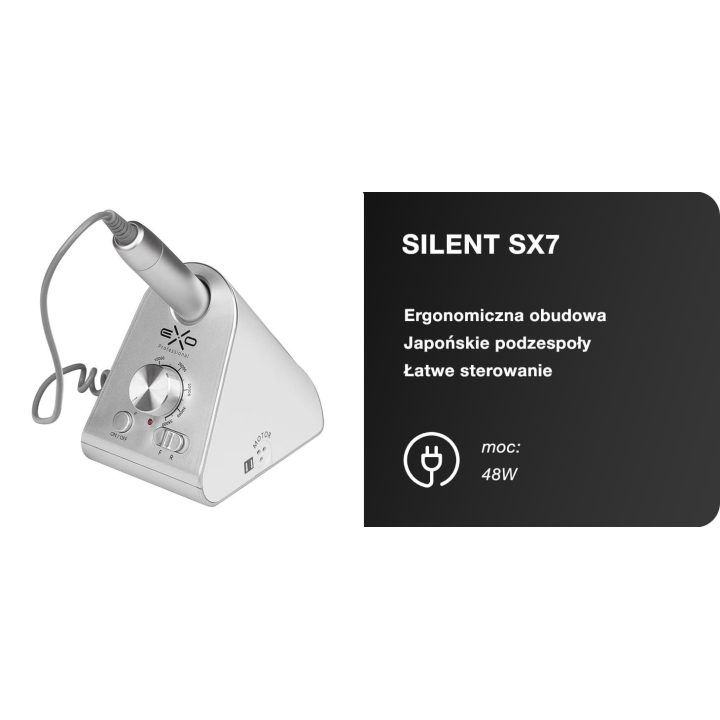 Nagų frezavimo ir dulkių surinkimo komplektas Exo SX7, baltas